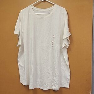 Old Navy Size 3X Off White Confetti Crew Neck T-Shirt-Set of 2